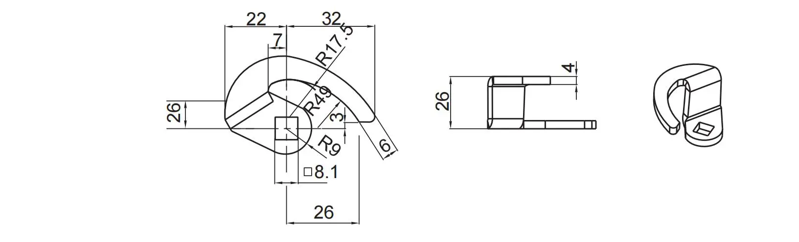 锁舌 9100-1702系列