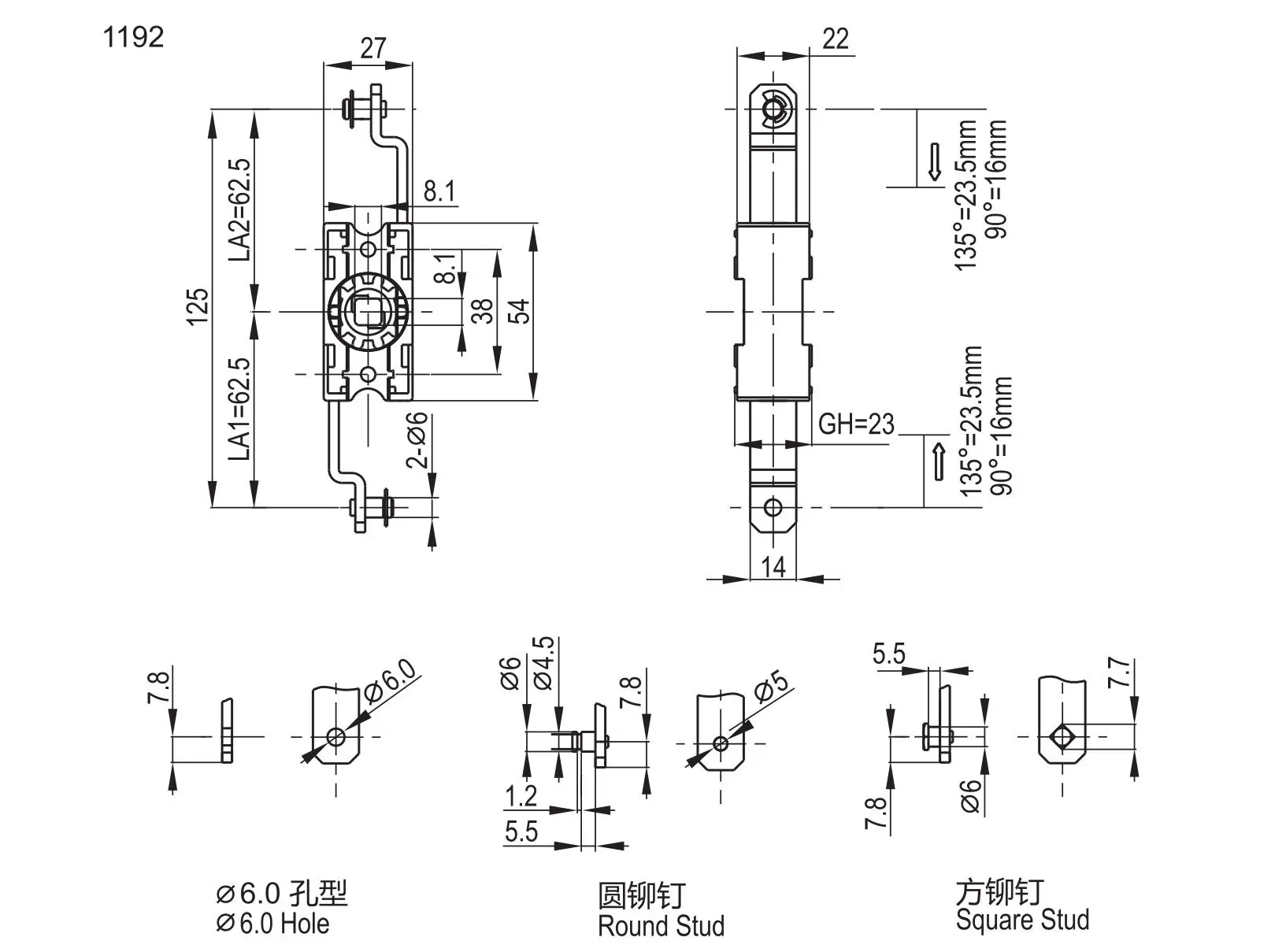 拉杆装置 1192系列