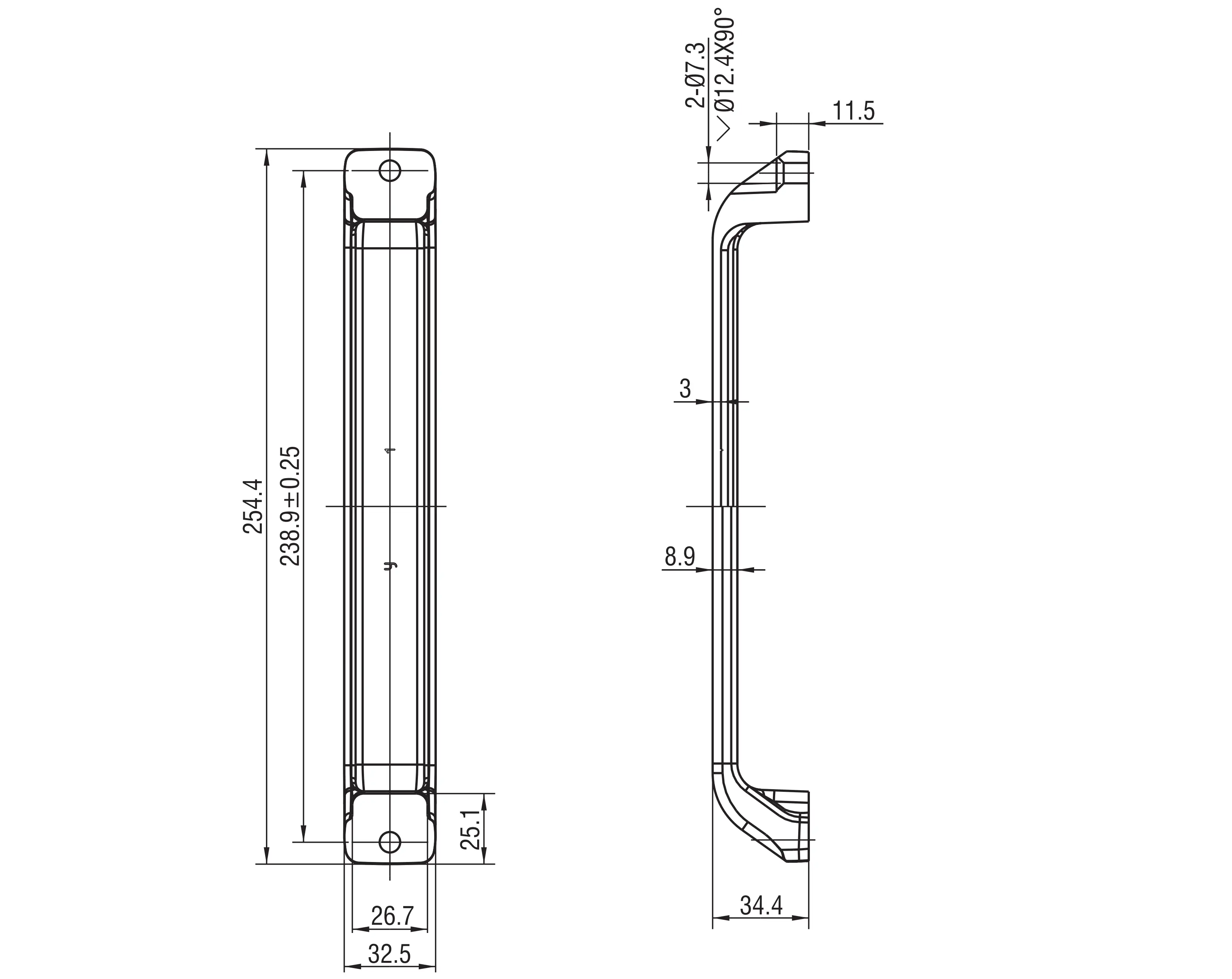 U型拉手 3206系列