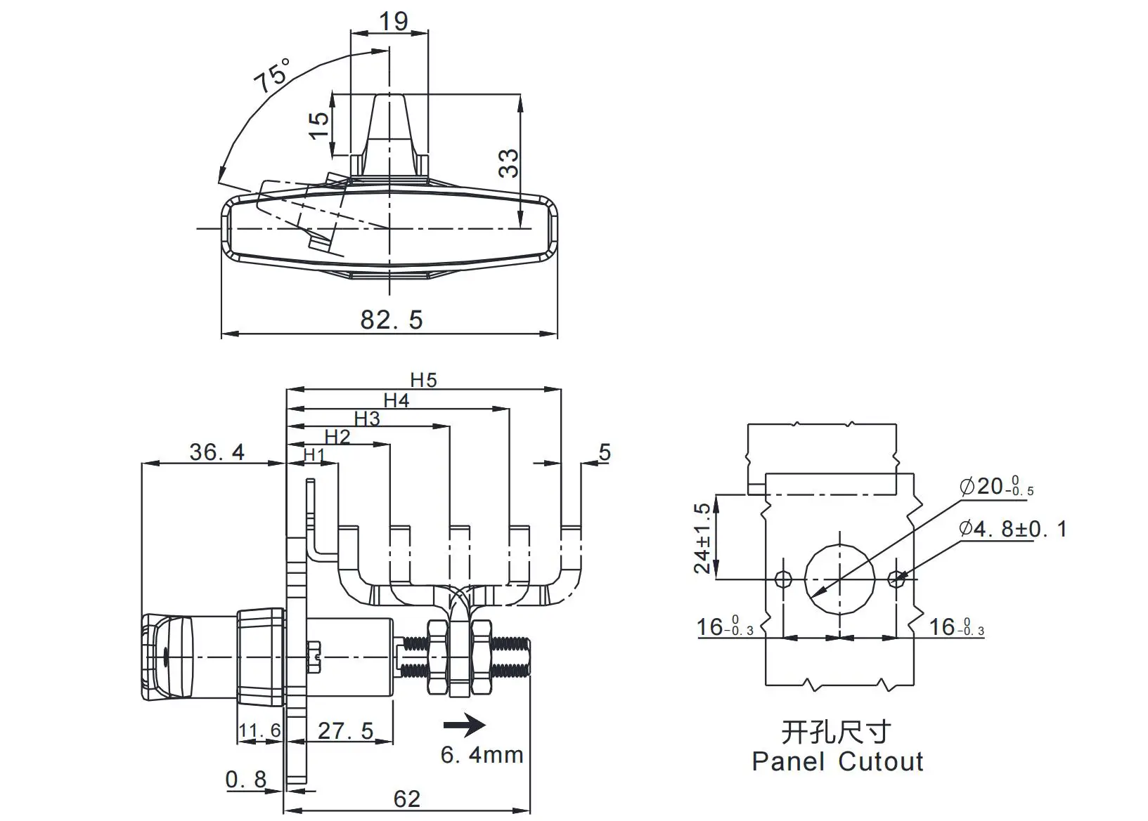 压缩式门锁 1409系列